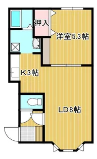 ウィンズニューバース【2階】の間取り
