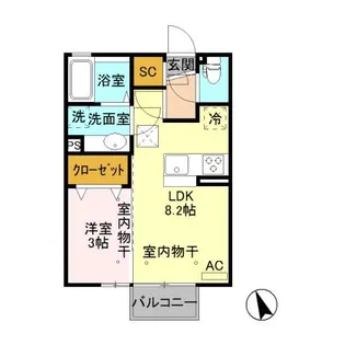 D-スタイル アクシス【1階】の間取り