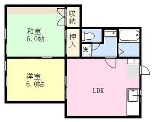 リブ大覚寺【1階】の間取り