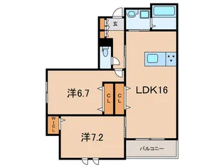 PRIMAVERA KOUSHIEN【1階】の間取り