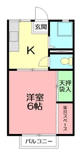 山王ハイツA【2階】の間取り