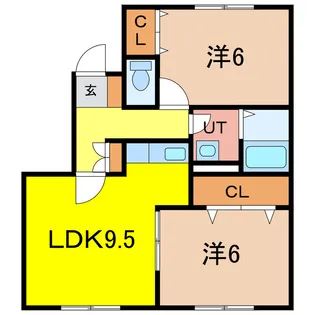 エーコーカサレリア【2階】の間取り