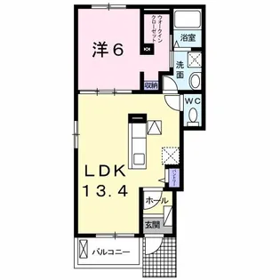 アークヒルズD【1階】の間取り