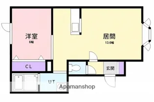 レインボーハウスピオーネ【2階】の間取り