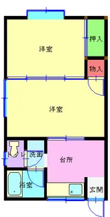 ロイヤルコート B104【1階】の間取り