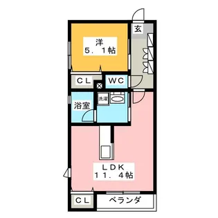 オーキッドハイム【4階】の間取り