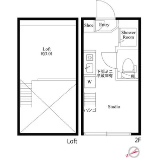 ハーモニーテラス根岸【2階】の間取り