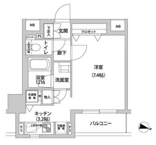 ドミール青柳【6階】の間取り