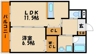 エクセルシア住吉【3階】の間取り