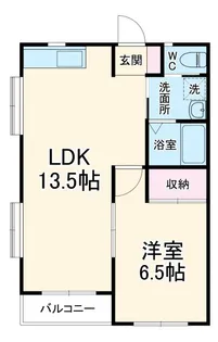 ファミールタガワA【2階】の間取り