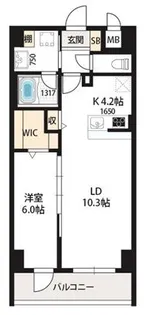 ベルンガーデン勝山北【3階】の間取り