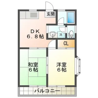 グローリアス【1階】の間取り