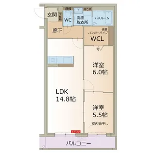 プレステージ坂本【3階】の間取り