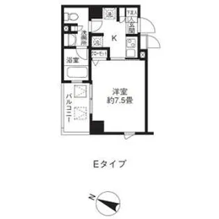 リージア雪谷【1階】の間取り