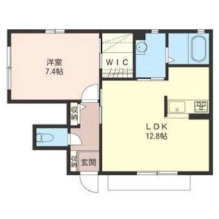 ソレイユB【1階】の間取り