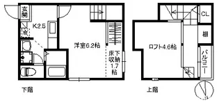 トロープ姪浜【2階】の間取り
