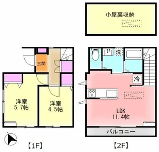 Lien日吉台II【1階】の間取り