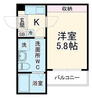 Kei-ei Residence稲毛【2階】の間取り