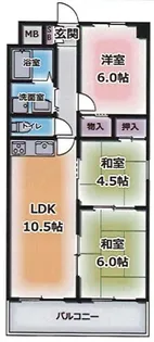 エクセル東加古川壱番館【5階】の間取り