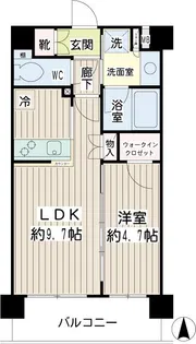 エクセル武蔵小杉【3階】の間取り