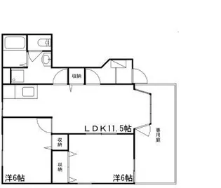 エトワール龍野【1階】の間取り