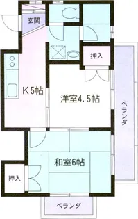 SKハイツII【2階】の間取り