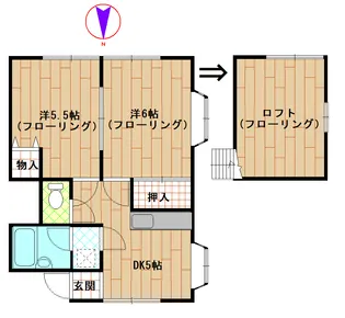 ハイムスミホウ【2階】の間取り