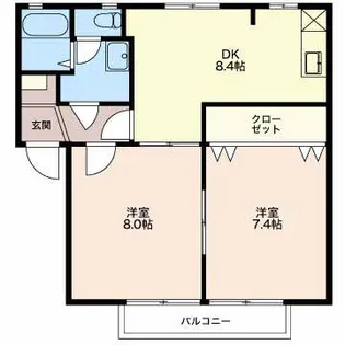 ユニオンハウス【2階】の間取り