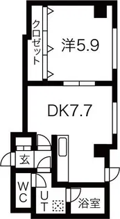 ゆとり南郷【4階】の間取り