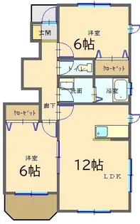 サンパティック・M B【1階】の間取り