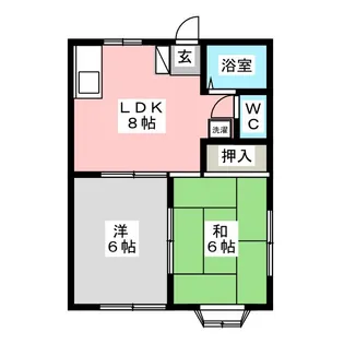 カサベルデ湘南【1階】の間取り