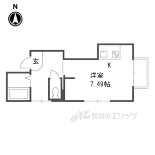 ハチセ若宮ハイツ【2階】の間取り