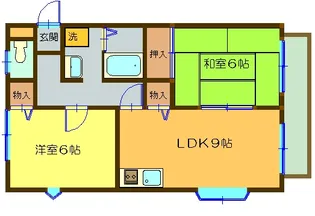 グレース宮前【1階】の間取り