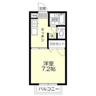 リヴェール高林B【1階】の間取り