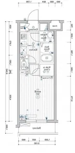 スカイコートグレース西六郷【3階】の間取り
