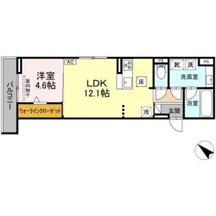 セレスティア伝馬【3階】の間取り