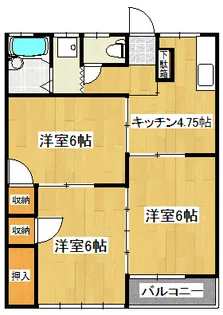 ヴィレッジ八木I 201号室【2階】の間取り