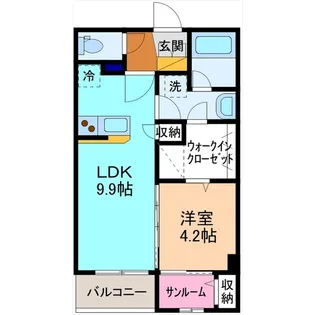 ボワ・ヴィラージュ【2階】の間取り