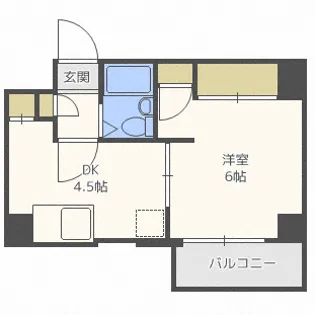 ヴィブレ大和【4階】の間取り