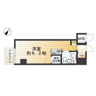 コスモシティ市ヶ谷【1階】の間取り