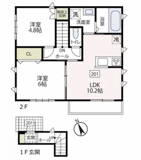 カーサ花会【2階】の間取り
