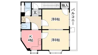 兵庫県西宮市甲子園四番町【マンション】の間取り