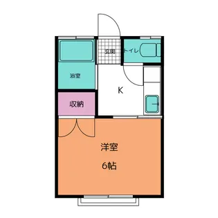 シバハイツ【2階】の間取り