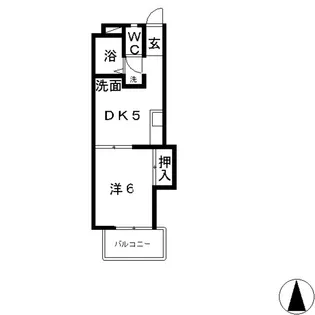 美和ハイツ【3階】の間取り