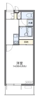 ウインズ立野【4階】の間取り
