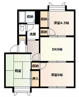 プランドールタナカII【1階】の間取り