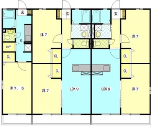 ル コルビュジェ【1階】の間取り