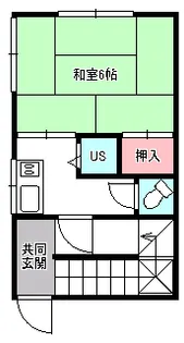 東京都練馬区中村3【アパート】の間取り