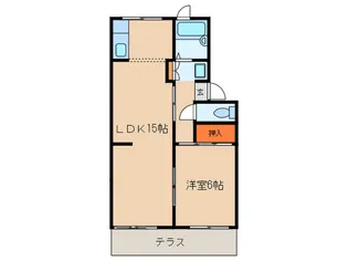 コーポ春日【1階】の間取り
