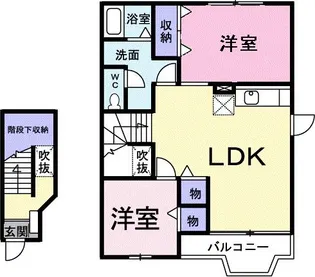 PATIENT上野山【2階】の間取り